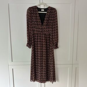 LIKE NEW Wilfred floral print midi dress - Size Small (worn once)